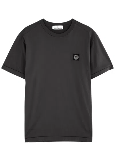 STONE ISLAND STONE ISLAND LOGO COTTON T-SHIRT