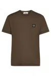 Stone Island 2100039 60/2 Cotton Jersey In Green