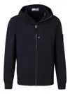 Stone Island Men Soft Shell-r Technology Logo Jacket In Blue