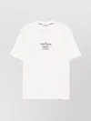 Stone Island Logo Crew Neck Cotton T-shirt With Short Sleeves In White