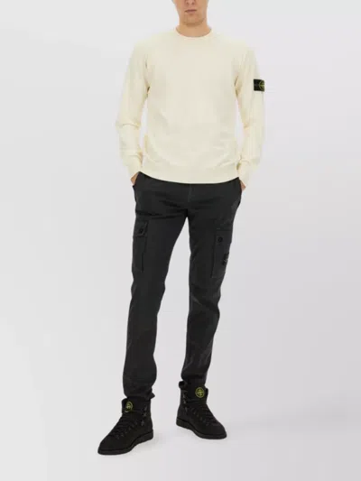 Stone Island Logo Crew Neck Sweater
