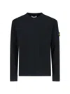 STONE ISLAND LOGO CREW NECK SWEATER