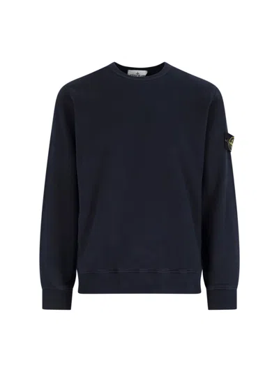 STONE ISLAND LOGO CREWNECK SWEATSHIRT