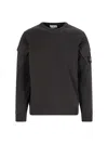 Stone Island Cotton Sweatshirt In Black