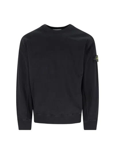 STONE ISLAND LOGO CREWNECK SWEATSHIRT