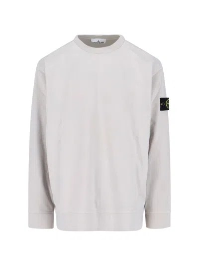 STONE ISLAND LOGO CREWNECK SWEATSHIRT