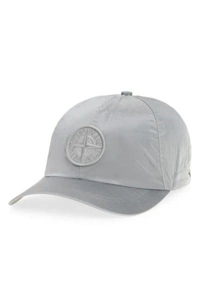 STONE ISLAND STONE ISLAND LOGO EMBROIDERED BASEBALL CAP