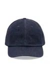 Stone Island Blue Logo Baseball Hat In Blue
