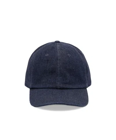 STONE ISLAND STONE ISLAND LOGO EMBROIDERED BASEBALL CAP