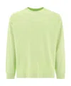 Stone Island Logo-embroidered Cotton Sweatshirt In Green