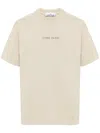 Stone Island Logo-embroidered Cotton T-shirt In Brown