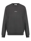 Stone Island Sweatshirt With Industrial Flow Print In Gray