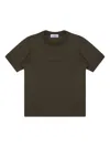 Stone Island Logo-embroidered T-shirt In Green