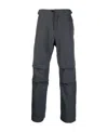 Stone Island Logo-embroidered Tapered Trousers In Gray