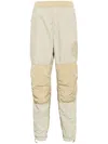 Stone Island Logo-embroidered Track Pants In Brown