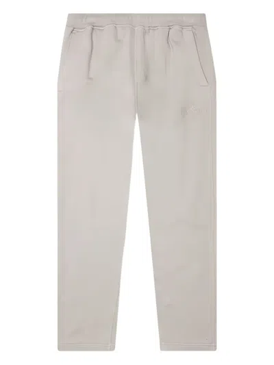 Stone Island Logo-embroidered Track Pants In Gray
