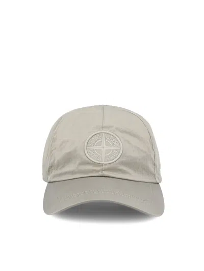 Stone Island Logo In Grey