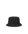 Stone Island Compass-embroidered Bucket Hat In Black