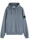 Stone Island Mens Dark Blue Kangaroo-pocket Brand-badge Cotton-jersey Hoody In Dark Blue