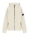 Stone Island Long-sleeved Jacket In White