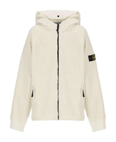 STONE ISLAND LOGO HOODED JACKET