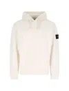 Stone Island Hooded Sweatshirt With Logo In Gray