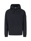 Stone Island Oversized Hoodie With Raglan Sleeves In Black