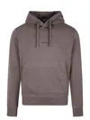 Stone Island Felpa In Cotone Con Stemma Della Bussola In Grey