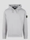 Stone Island Hoodie Sweater In Light Grey