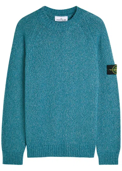 STONE ISLAND STONE ISLAND LOGO KNIT JUMPER