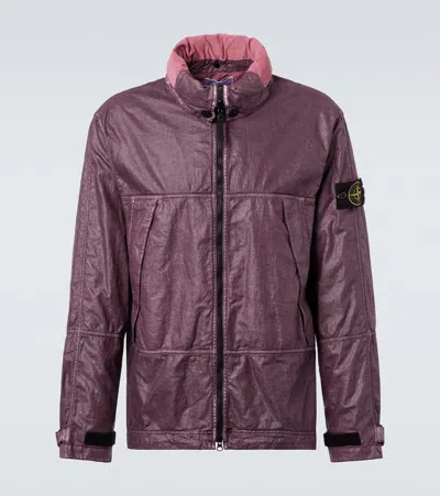 STONE ISLAND LOGO LINEN JACKET
