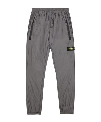 Stone Island Logo Logo Casual Pants In Black