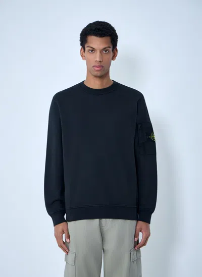 Stone Island Logo Motif Sweatshirt In Blue