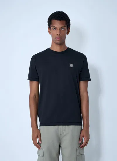 STONE ISLAND LOGO MOTIF T-SHIRT