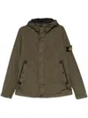 Stone Island Men's Logo Nylon Bloson Jacket In Green