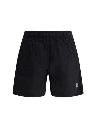 Stone Island Logo Nylon Swim Shorts