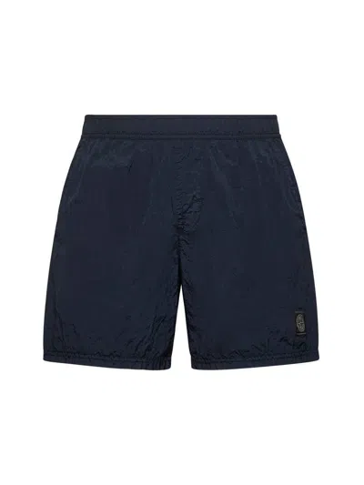 Stone Island Logo Nylon Swim Shorts