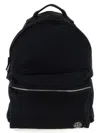 Stone Island Logo Patch Backpack Backpacks Black In Black