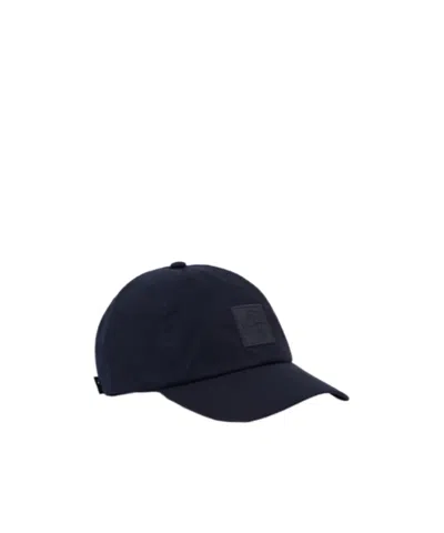 Stone Island Ghost S00f1 Patch Logo Cap In Navy