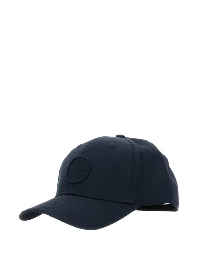 Stone Island Kids' Logo-patch Baseball Cap In Blue
