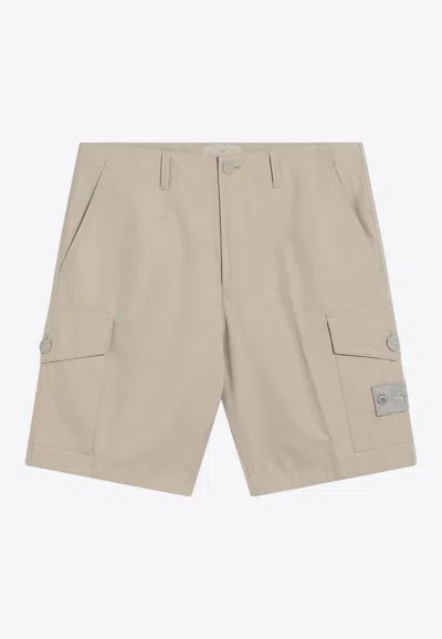 Stone Island Logo Patch Bermuda Shorts