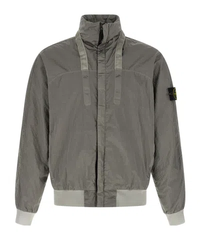 STONE ISLAND STONE ISLAND LOGO PATCH BOMBER JACKET