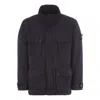 Stone Island Logo-patch Buttoned Jacket 'black'