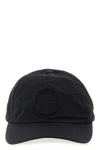 Stone Island Logo Patch Cap In Black