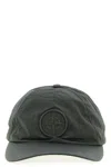 Stone Island Logo Cap Hats Gray In Gray