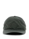 Stone Island Logo Cap Hats Gray In Gray