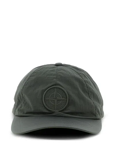 STONE ISLAND LOGO-PATCH CAP