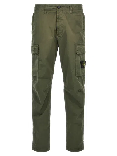 Stone Island Pants In Green Cotton In Green
