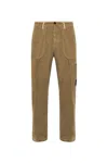 Stone Island Corduroy Trousers In Green
