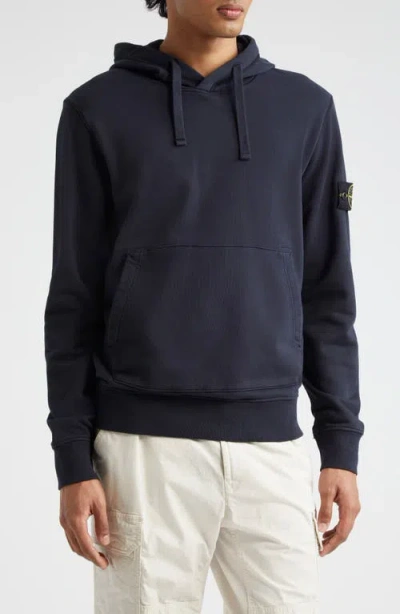 STONE ISLAND STONE ISLAND LOGO PATCH COTTON HOODIE
